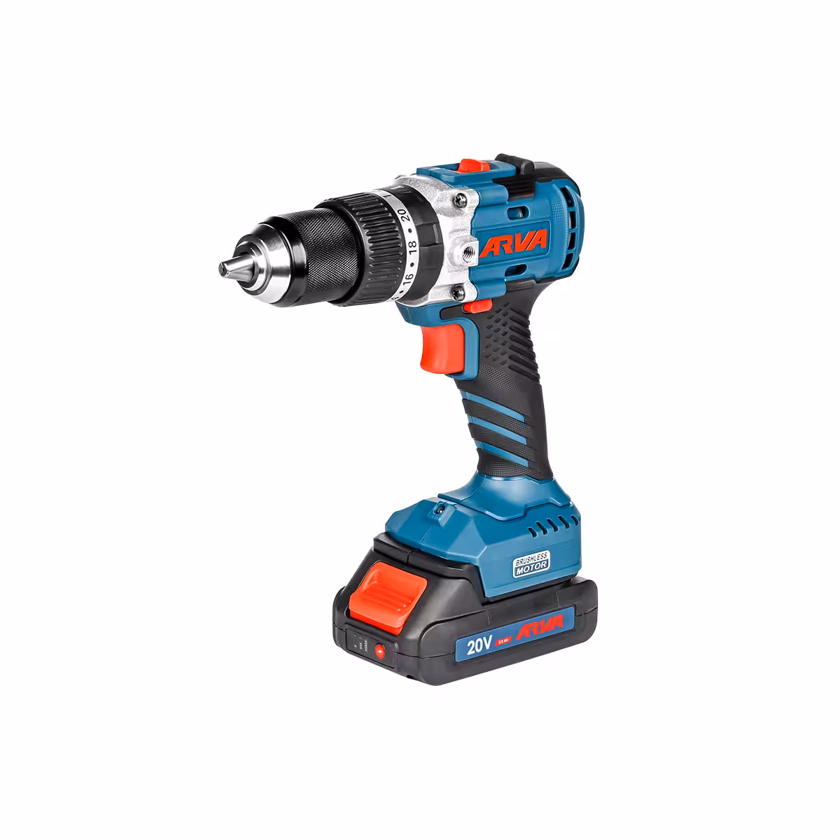 دریل شارژی چکشی براشلس 20 ولت آروا مدل 5819