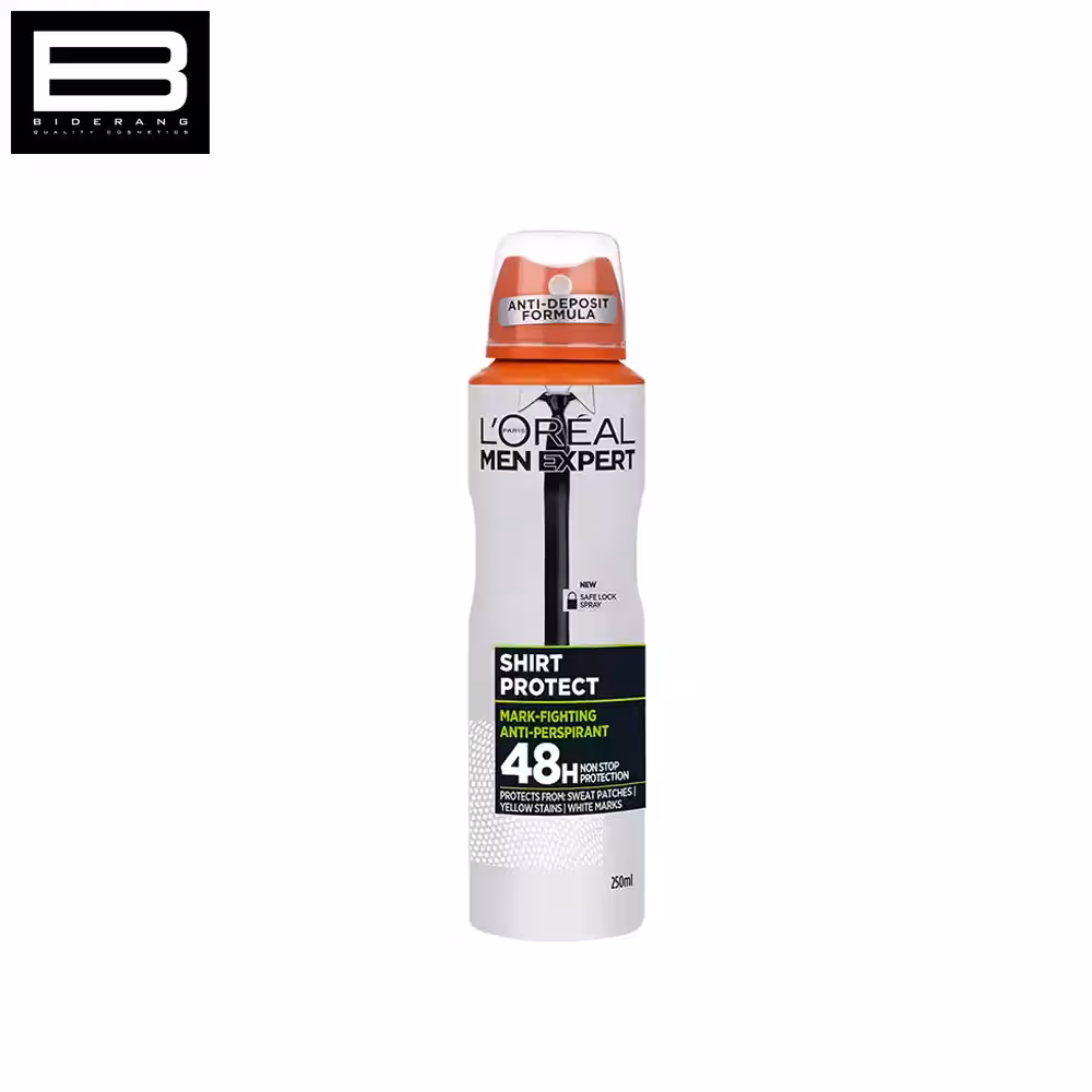 اسپری ضد تعریق بدن لورآل مدل SHIRT PROTECT حجم 250ml