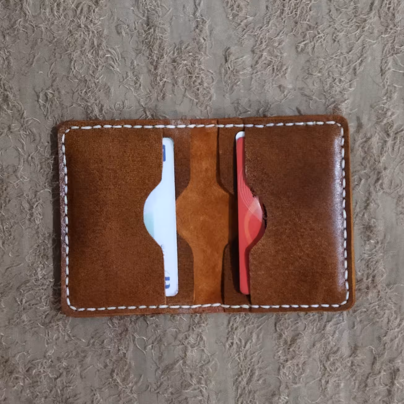 جا کارتی  چرم بز  کاملا دستدوز