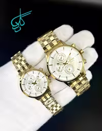 ست ساعت زنانه و مردانه الگانس سه موتوره فعال موتور ژاپن کد 2117629