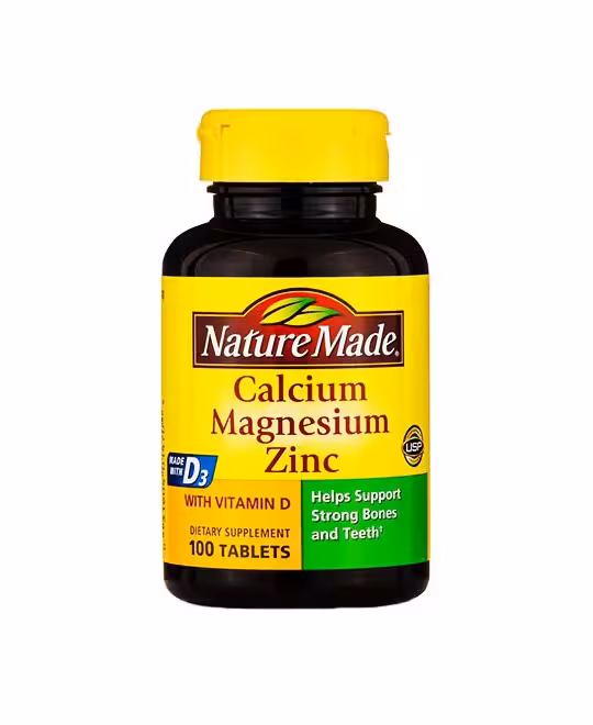 قرص کلسیم منیزیم زینک نیچرمید 100 عددی