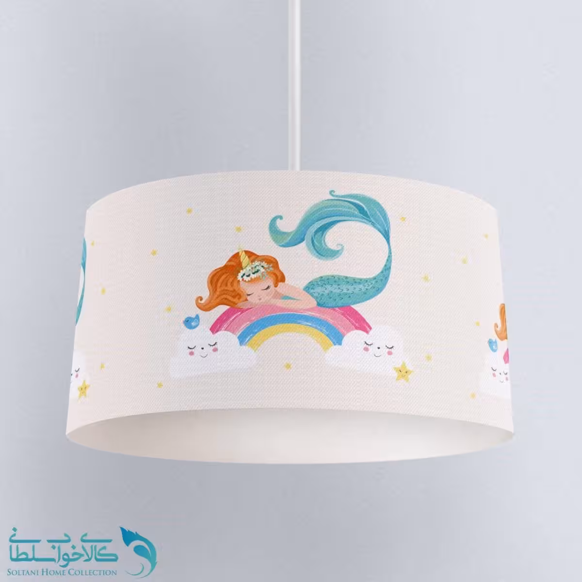 لوستر اتاق کودک طرح پری دریایی کوچولو کد A2829