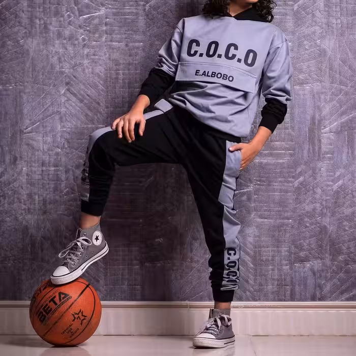 ست هودی شلوار اسپرت coco مناسب 3 تا 9 سال ست خواهر برادری دلبر پاییزه