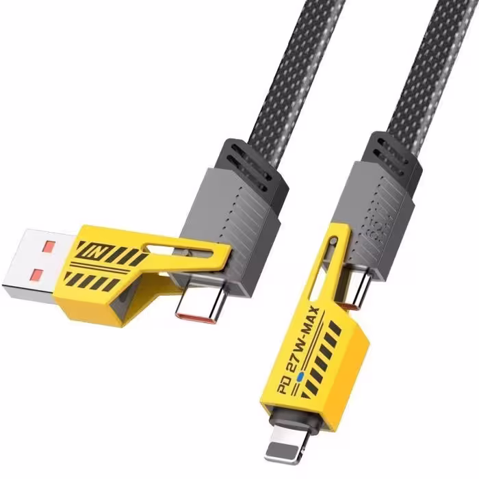 کابل شارژ 4 در 1 کانفلون مدل Konfulon Zinc Alloy Cable DC73