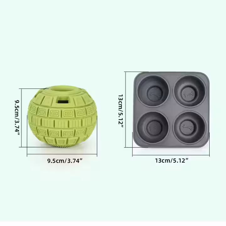 توپ یخ‌زدنی مخصوص سگ‌های نژاد بزرگ همراه قالب