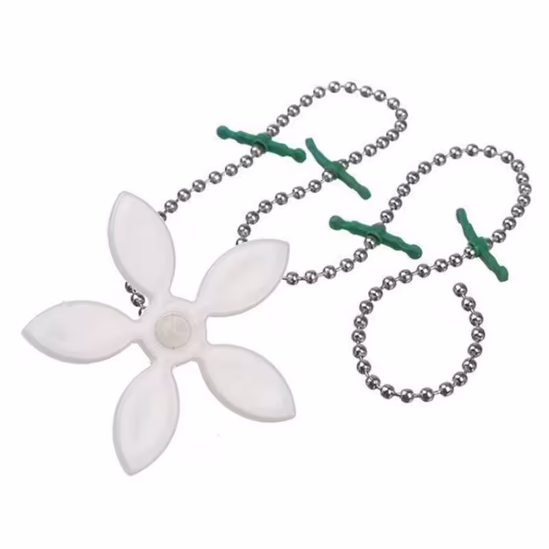 زنجیر لوله بازکن طرح گل بسته 2 عددی | amazonchi