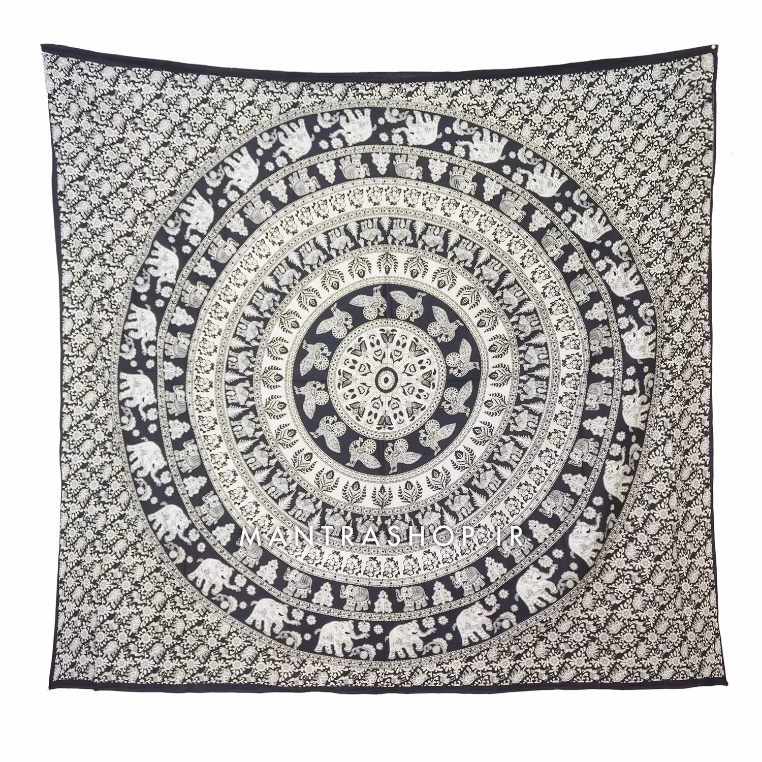 بکدراپ تپستری هندی طرح ماندالا (روتختی دو نفره) کد 114