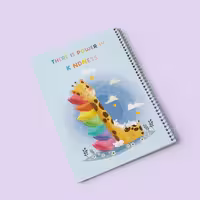 دفتر مدرسه فانتزی خط‌دار 40 برگ حاشیه‌دار زرافه کیچ بوک (KITSCH BOOK)