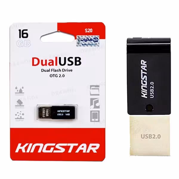فلش 16 گیگ کینگ استار KingStar Dual OTG S20