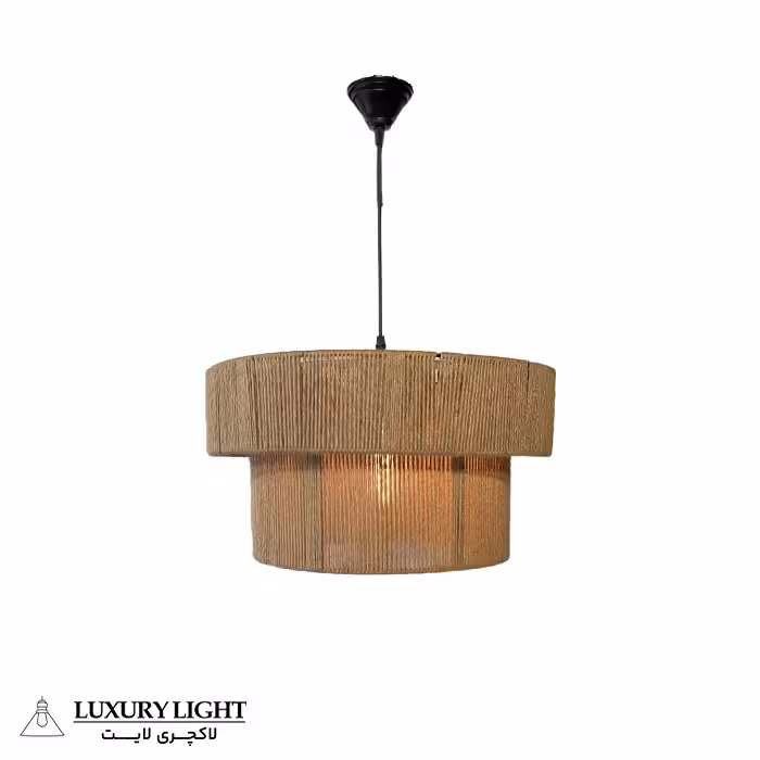 لوستر مدرن مدل استوانه دو طبقه