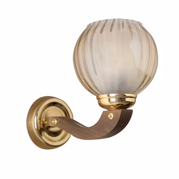 چراغ دیواری لهستانی چشمه نور مدل H2608/1W-A آنتیک