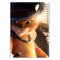 دفتر مشق کارتون گربه چکمه پوش