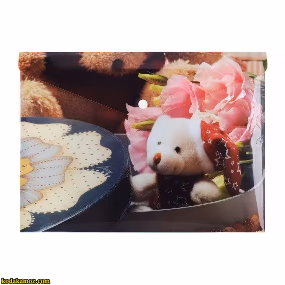 پوشه دکمه دار طرحدار پاپکو کد 114