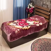 پتوی یک نفره نگار مدل پروانه ( گلدار ساده )