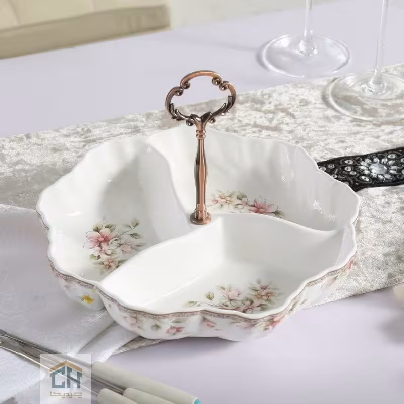 اردو خوری چینی گرد 3 تایی گلدکیش طرح Sweety مدل GK701116