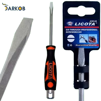 پیچ گوشتی دو سو ضربه خور لیکوتا مدل ASD-6610055-HT