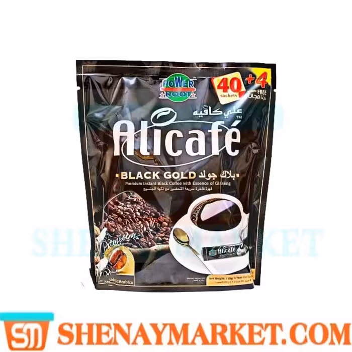 قهوه فوری علی کافه بلک گلد 44 عددی اورجینال درجه یک