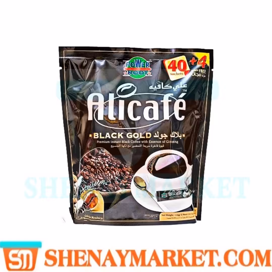 قهوه فوری علی کافه بلک گلد 44 عددی اورجینال درجه یک