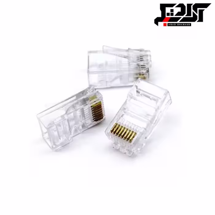 سوکت شبکه UTP   ampبسته 100 عددی وارداتی