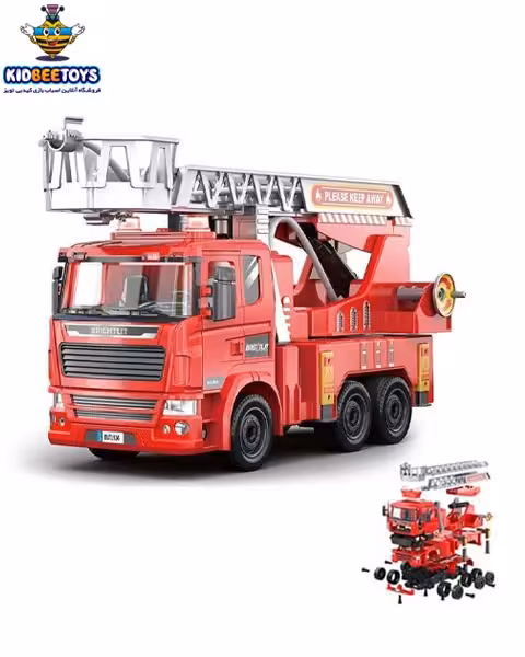 ماشین اسباب بازی ساختنی آتش نشانی