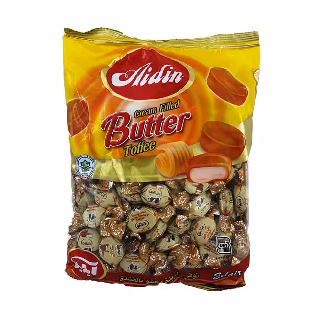 تافی کره ای با مغز شیر عسل آیدین 1000 گرمی