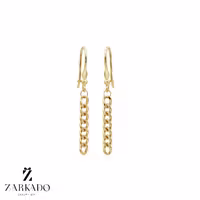 گوشواره آویز طلا کارتیه ساده