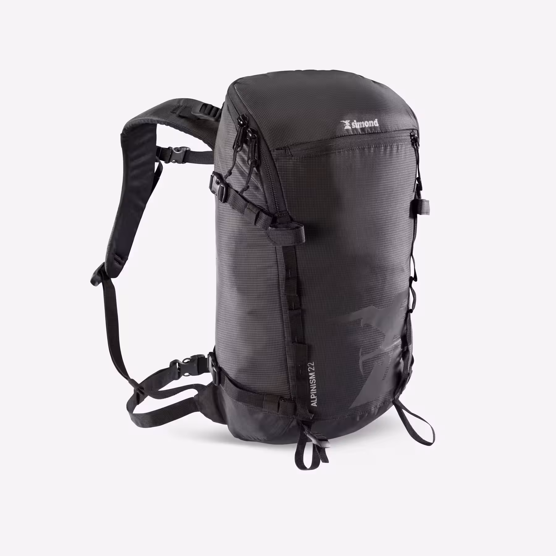 کوله پشتی صخره نوردی و اسکی سیموند 22 لیتری Simond Mountaineering Backpack – 22L – Black – ALPINISM