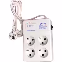 محافظ 4 پریز کلید دار بدون ارت نوسان الکتریک 22404 کابل 3 متر