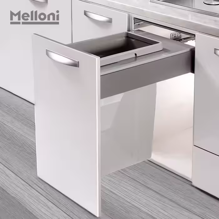 سطل تک ریلی ملونی 9005 - یراقینو فروش یراق آلات کابینت و درب