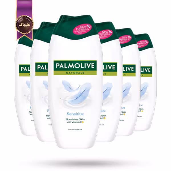 6 عدد شامپو بدن پالمولیو Palmolive مدل مخصوص پوست‌های حساس Sensitive حجم 250 میلی لیتر (اورجینال)