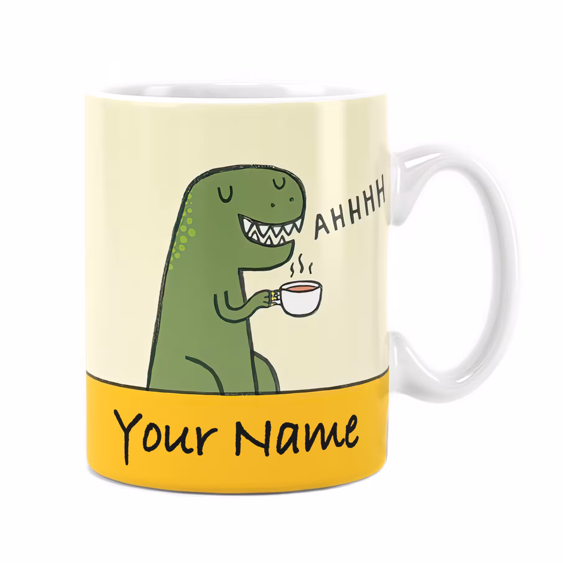 لیوان (ماگ) سرامیکی سفارشی راویتا طرح دایناسور - Dinosaur mug