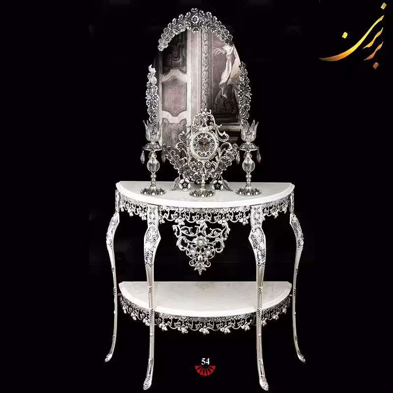 آینه و شمعدان آلومینیومی کد (54)