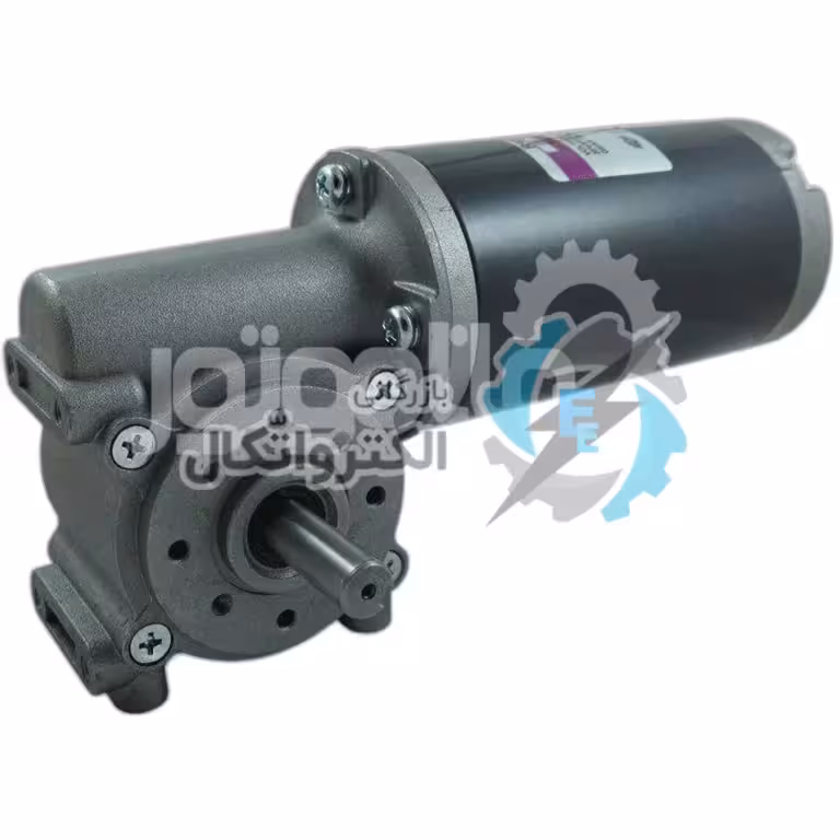 SPG-RA61B75R , موتور دیسی گیربکس دار حلزونی دارای شفت پشت 24 ولت 49 دور بر دقیقه