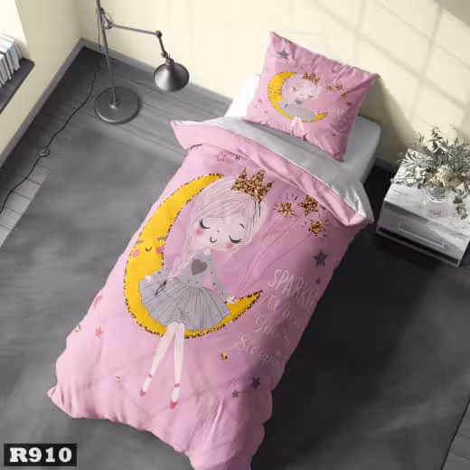 روتختی دختر و ماه رنگ صورتی کد R910