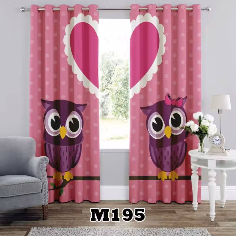 پرده سه بعدی طرح جغد