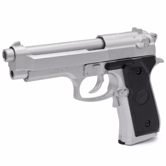 اسباب بازی کلت تمام فلزی Raven M92F R92F (نقره‌ای)