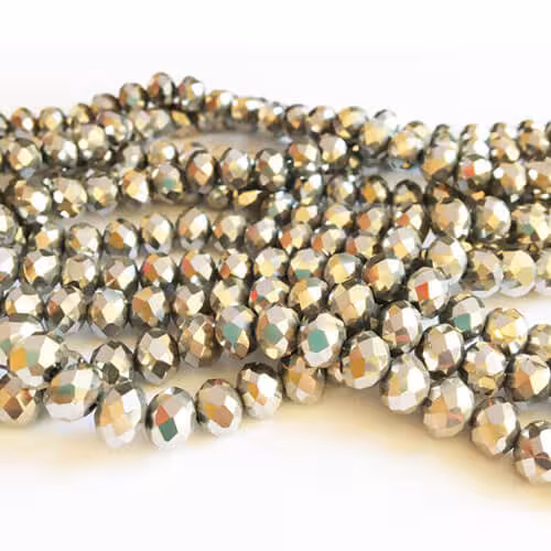 سنگ کریستال نقره ای سایز 8