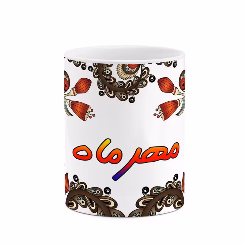 خرید ماگ-لیوان اسم مهرماه سنتی گل و بته کد mgh47766
