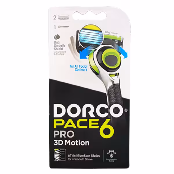 خودتراش، تیغ و ژیلت 6 لبه مردانه دورکو DORCO