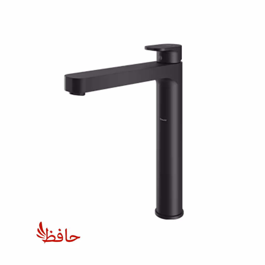 شیر روشویی پایه بلند شودر مدل تاین مشکی