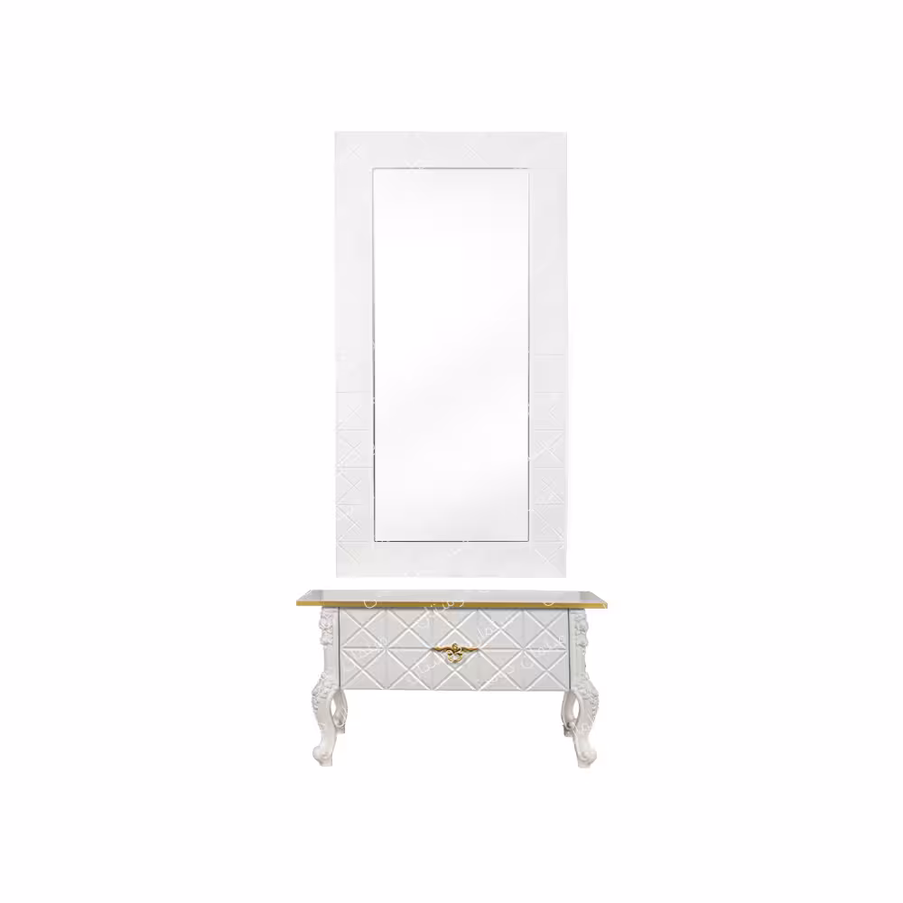 آینه مخصوص کنسول پایه کوتاه رنگی