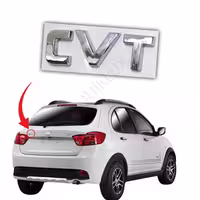 آرم پشت صندوق کوییک نوشته CVT
