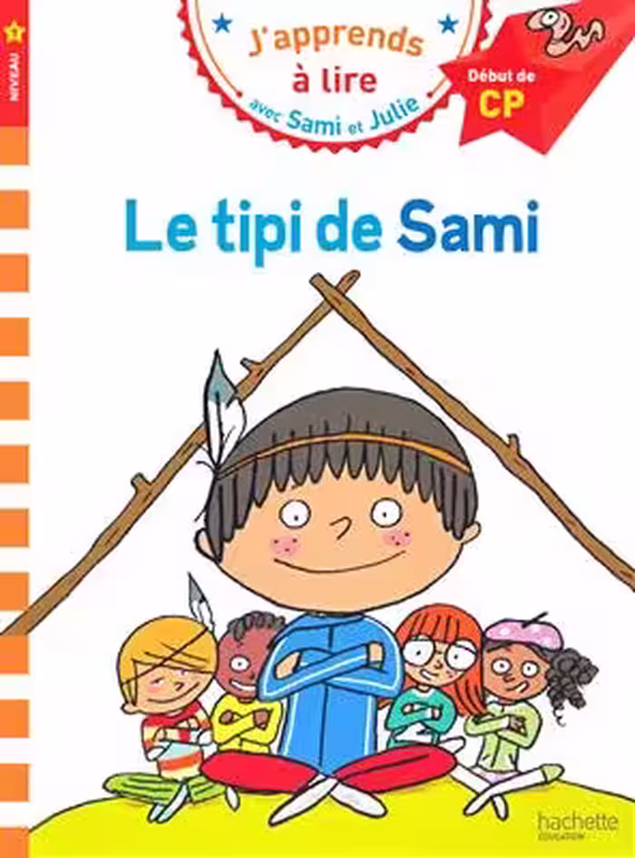 دانلود کتاب Sami et Julie CP Niveau 1 Le tipi de Sami
