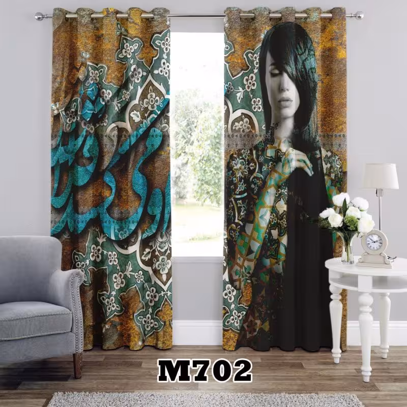 پرده سه بعدی طرح شعر