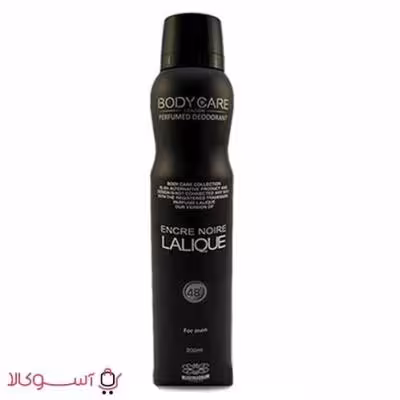 اسپری خوشبو کننده بدن مردانه بادی کر لالیک انکرنویر lalique encre noir حجم 200 میل