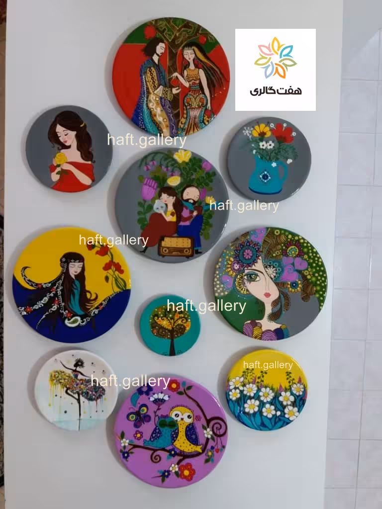 ست بشقاب دیوارکوب سفالی کد 101841