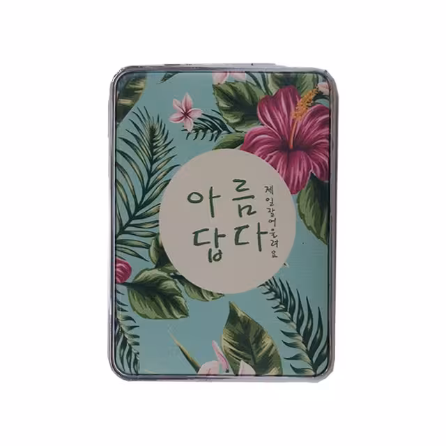 آینه جیبی 6 × 7.5 فلزی چاپی کد 2150185