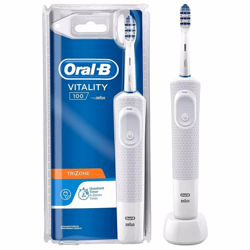 مسواک برقی اورال بی Oral-B مدل Vitality 100 با یدک TRIZONE