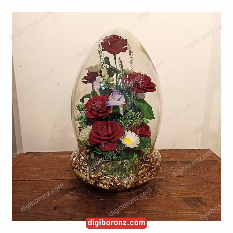 شاخه ارکيده 9 گل لمسی