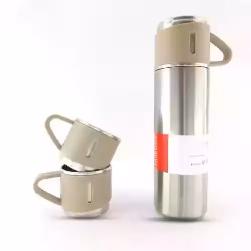 فلاسک نیم لیتری کادویی 3 کاپ VACUUM